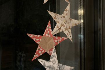 Origami natalizi e rose in feltro